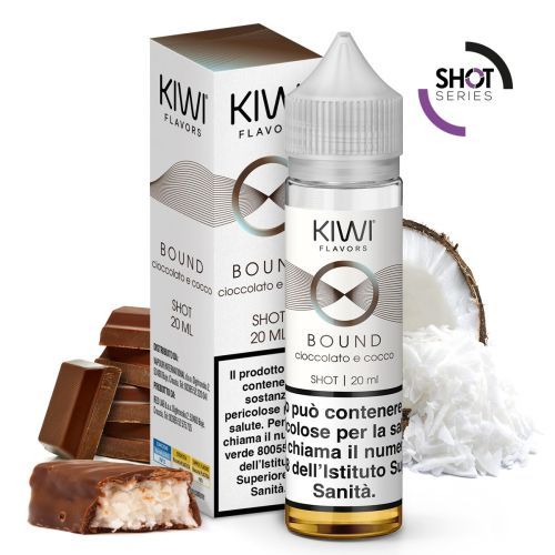 Kiwi Mini Shot 10 ml Bound Cioccolato a Cocco  10+10