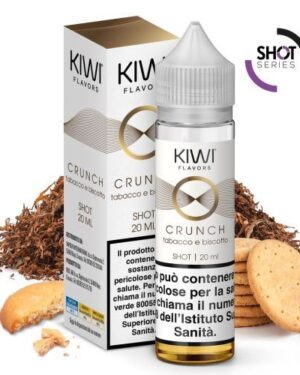 Kiwi Mini Shot 10 ml Crunch Tabacco e Biscotto 10+10