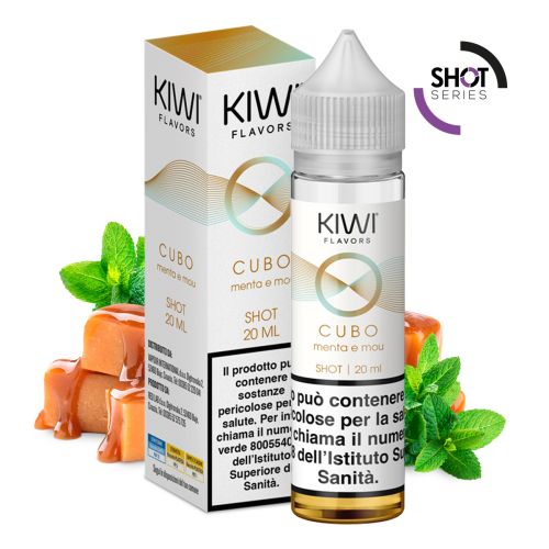 Kiwi Mini Shot 10 ml Cubo Menta e Mou  10+10