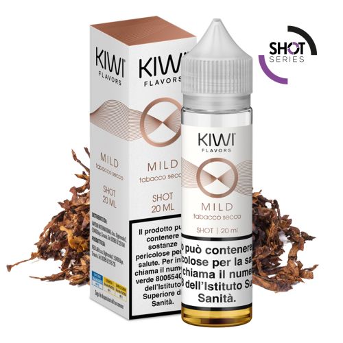 Kiwi Mini Shot 10 ml Mild Tabacco Secco 10+10