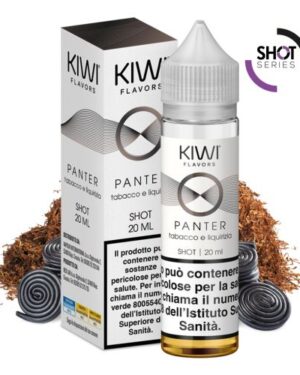 Kiwi Mini Shot 10 ml Panter Tabacco e Liquirizia 10+10
