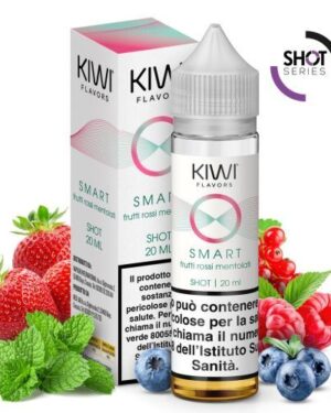 Kiwi Mini Shot 10 ml Smart frutti Rossi Mentolati 10+10